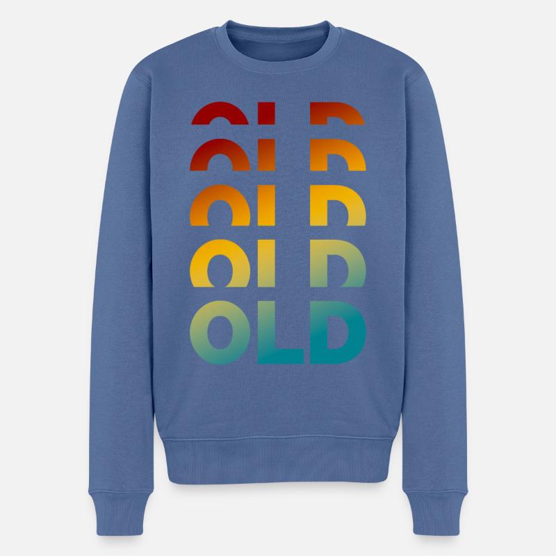 Vintage-Humor der alten Schule, den Großeltern lieben - Männer Premium Bio Pullover - Taubenblau