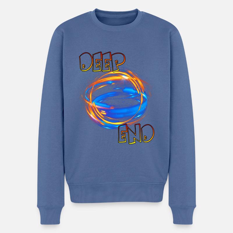 Extrémité profonde - Pull Premium bio Homme - bleu pigeon