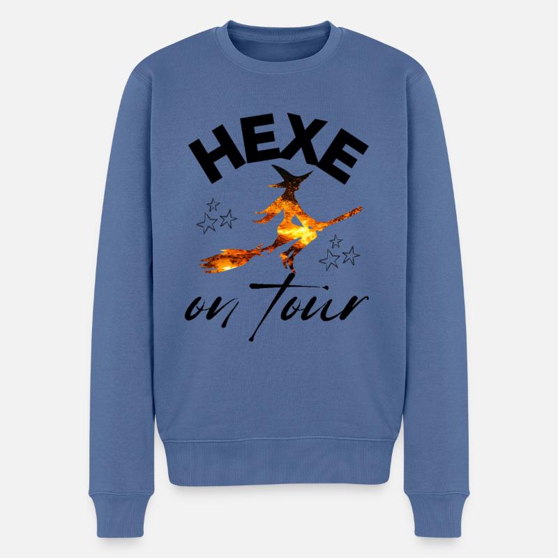 HEXE on tour HEXEN hexen - Männer Premium Bio Pullover - Taubenblau