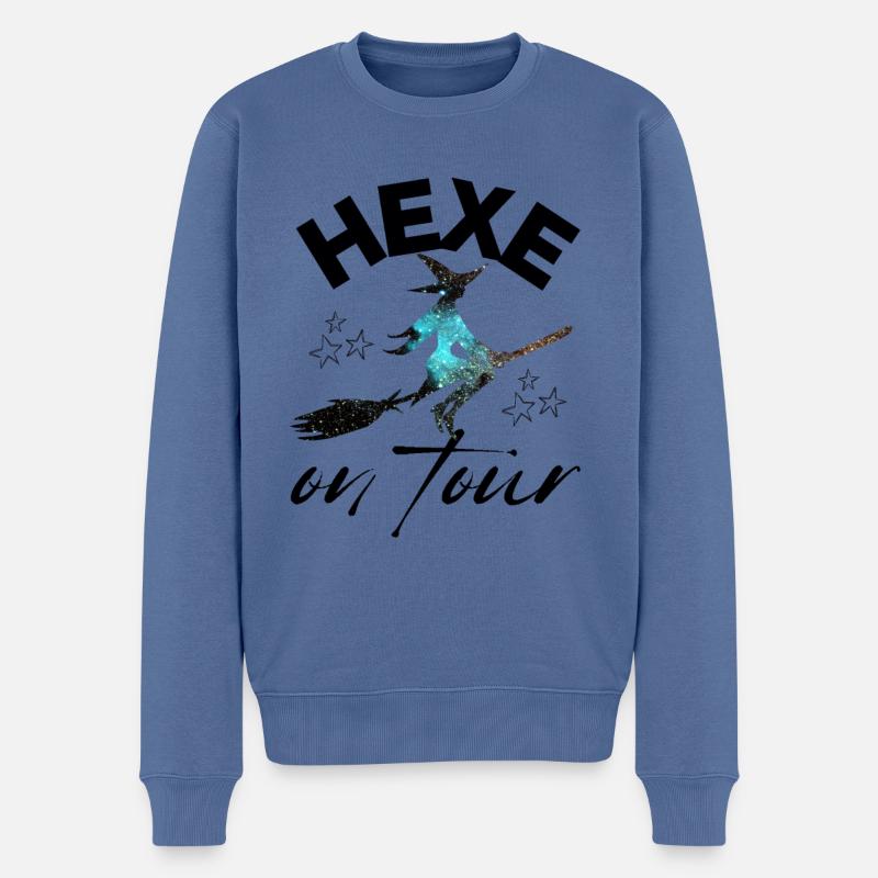 HEXE on tour HEXEN hexen - Männer Premium Bio Pullover - Taubenblau