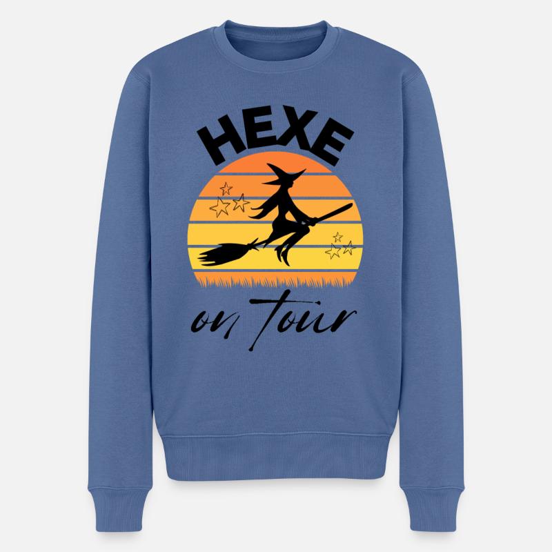 HEXE on tour HEXEN hexen - Männer Premium Bio Pullover - Taubenblau