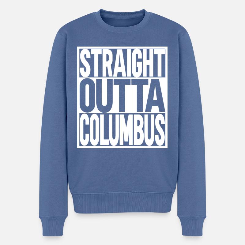 Columbus Ohio - Männer Premium Bio Pullover - Taubenblau