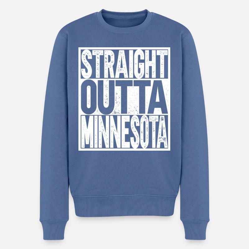 Minnesota - Pull Premium bio Homme - bleu pigeon