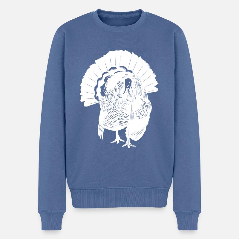 Turquie Silhouette - Pull Premium bio Homme - bleu pigeon