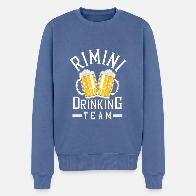 Rimini Drinking Équipe - Pull Premium bio Homme - bleu pigeon
