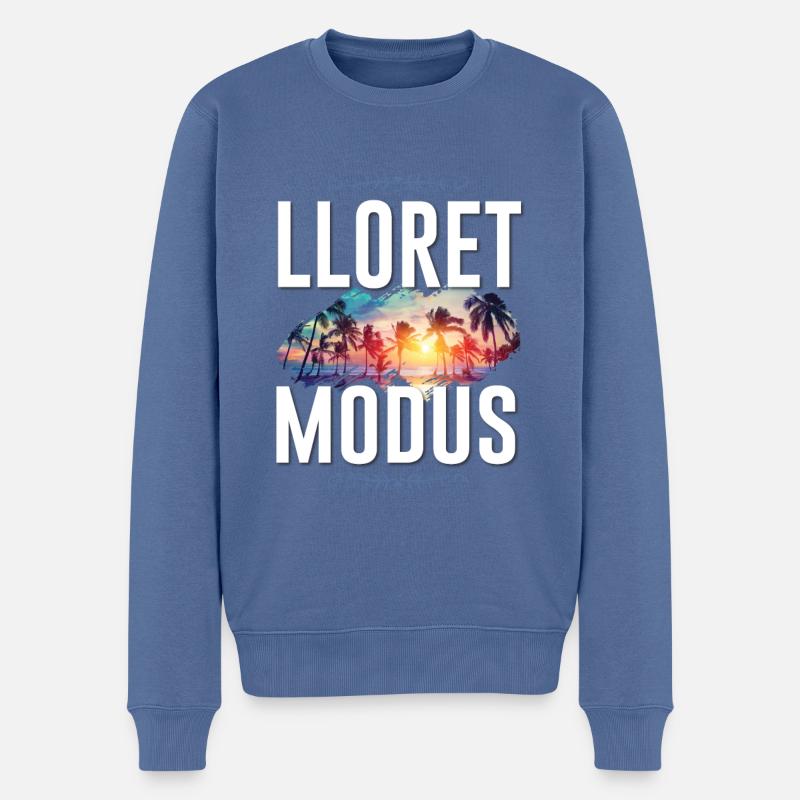 Lloret De Mar Modus - Männer Premium Bio Pullover - Taubenblau