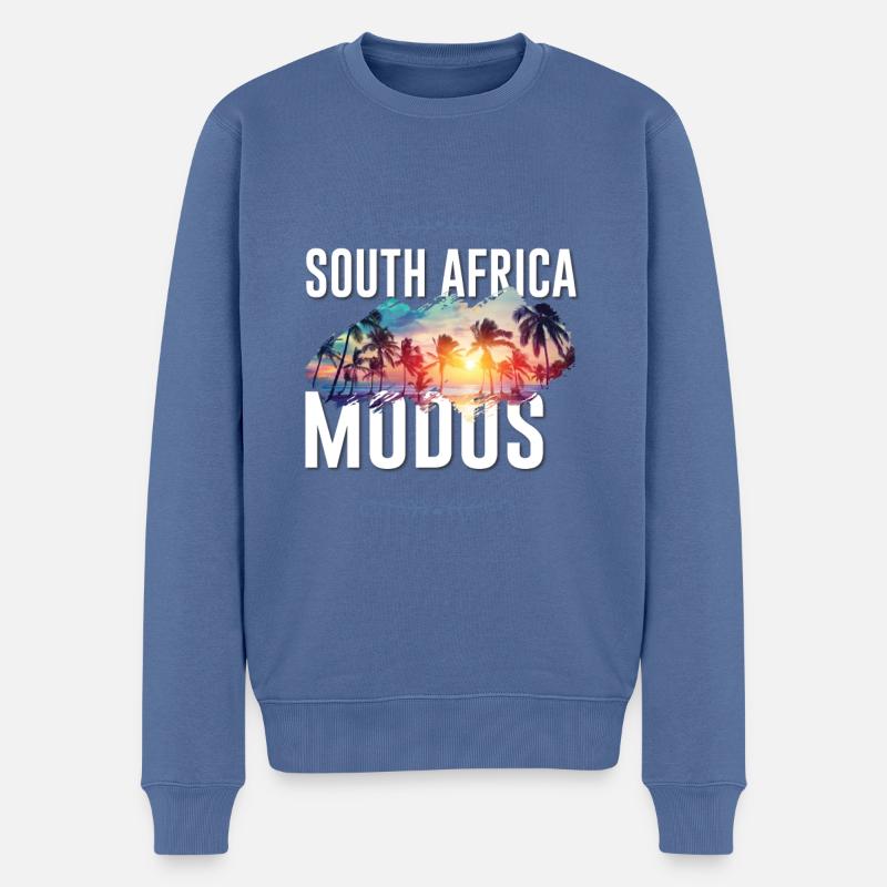 Mode Afrique du Sud - Pull Premium bio Homme - bleu pigeon