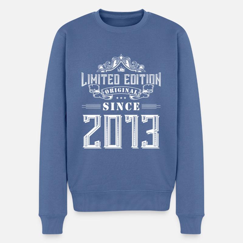 Édition limitée 2013 - Pull Premium bio Homme - bleu pigeon