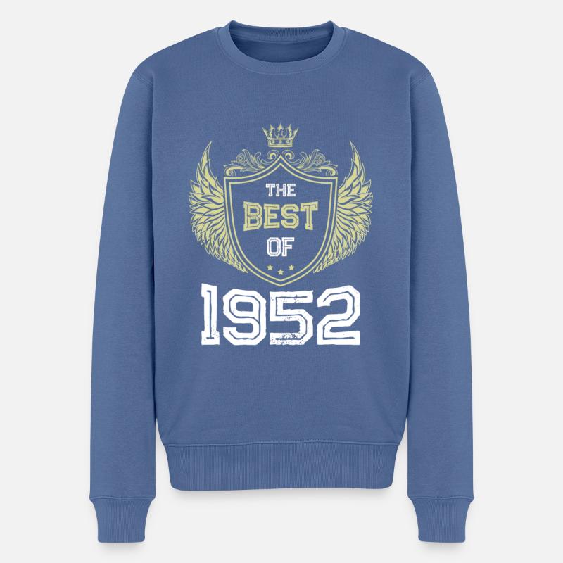 1952 best of - Männer Premium Bio Pullover - Taubenblau