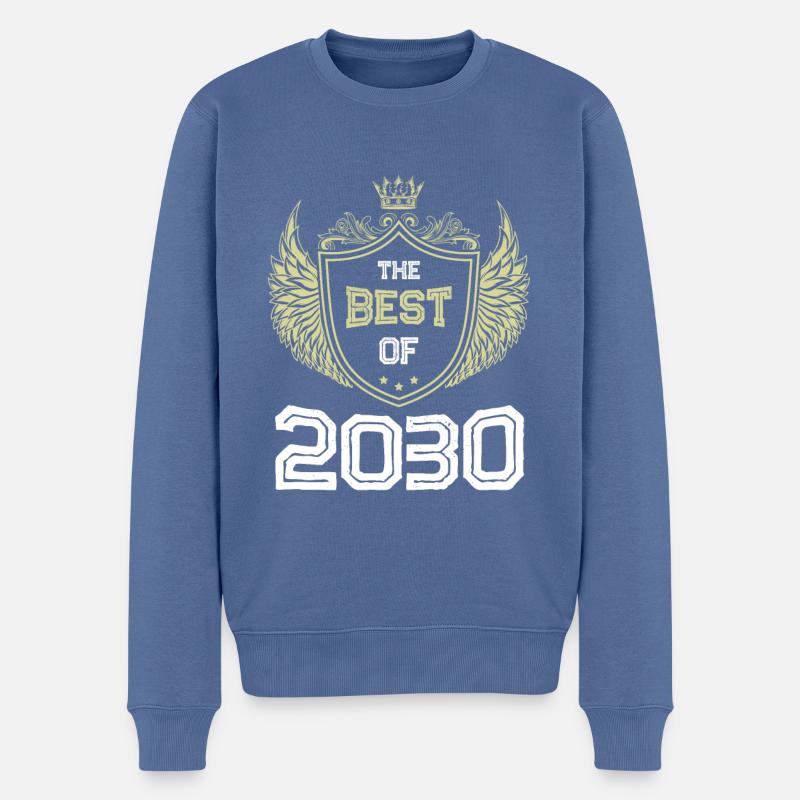 2029 best of - Männer Premium Bio Pullover - Taubenblau
