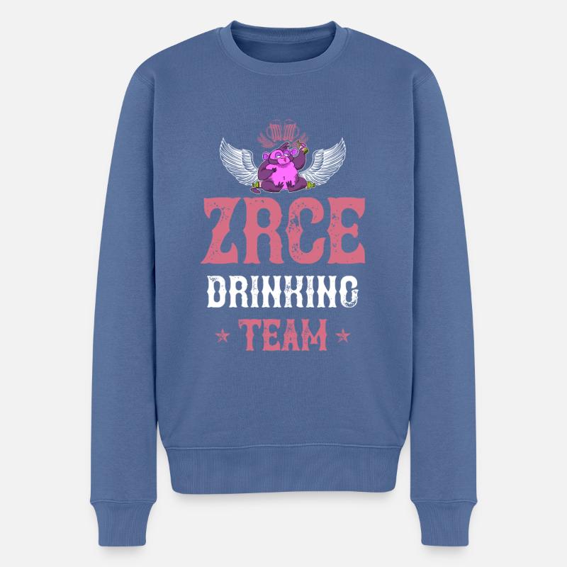 Équipe Zrce Drinking - Pull Premium bio Homme - bleu pigeon