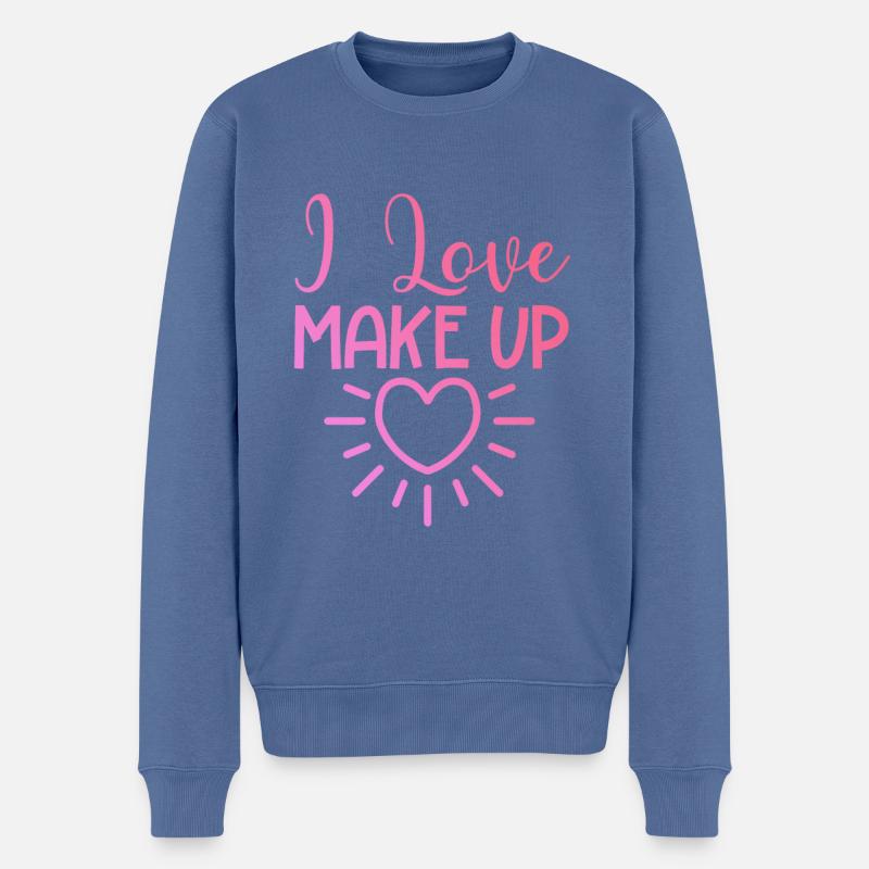 J’adore le maquillage - Pull Premium bio Homme - bleu pigeon