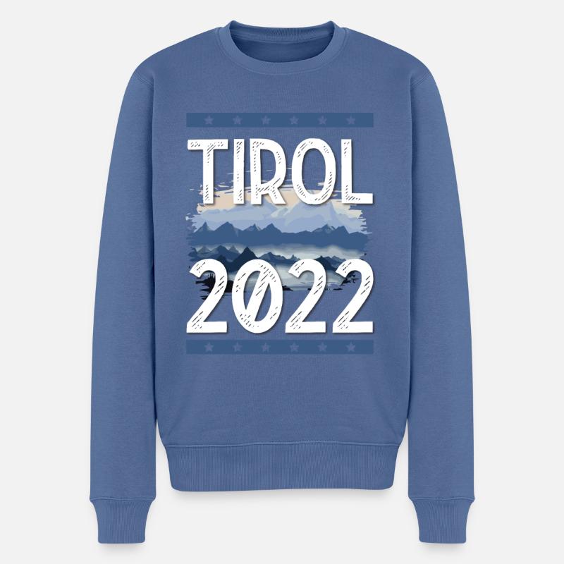 Tyrol 2022 - Pull Premium bio Homme - bleu pigeon
