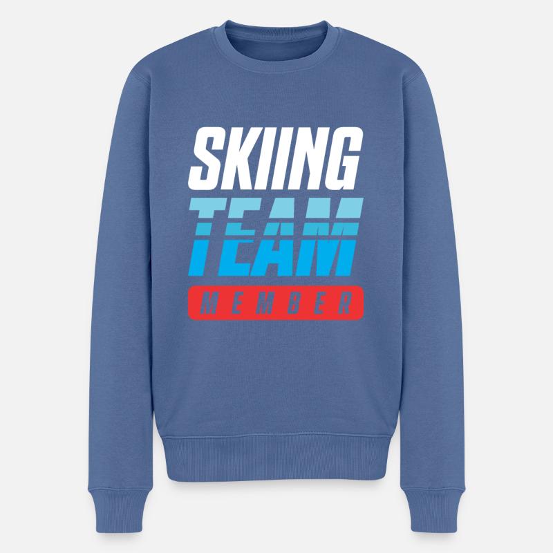 Équipe de ski - Pull Premium bio Homme - bleu pigeon