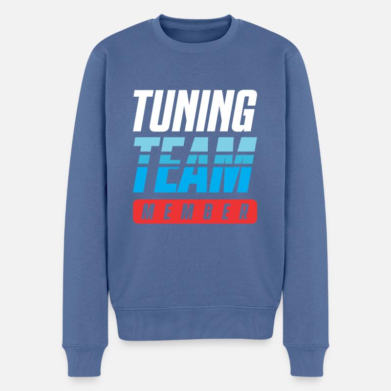 Équipe de tuning - Pull Premium bio Homme - bleu pigeon