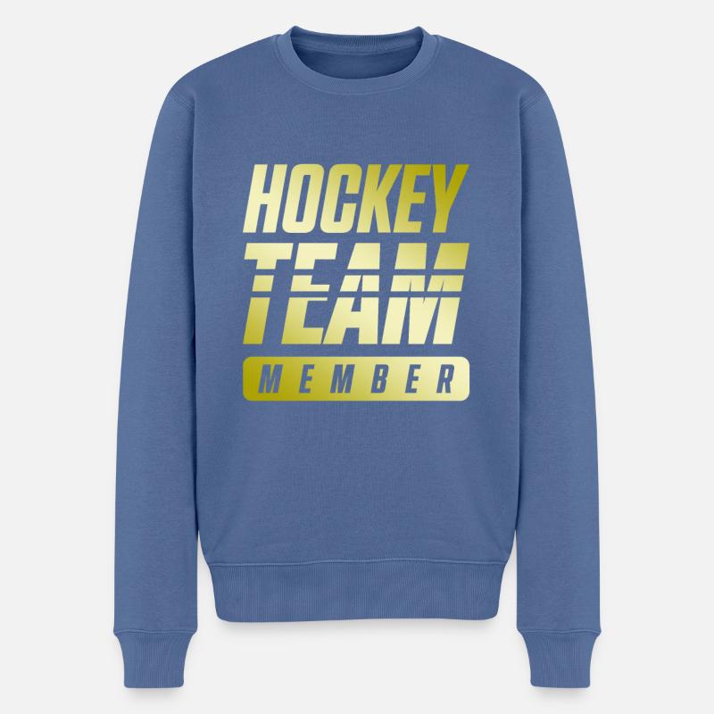 Hockey Team - Männer Premium Bio Pullover - Taubenblau