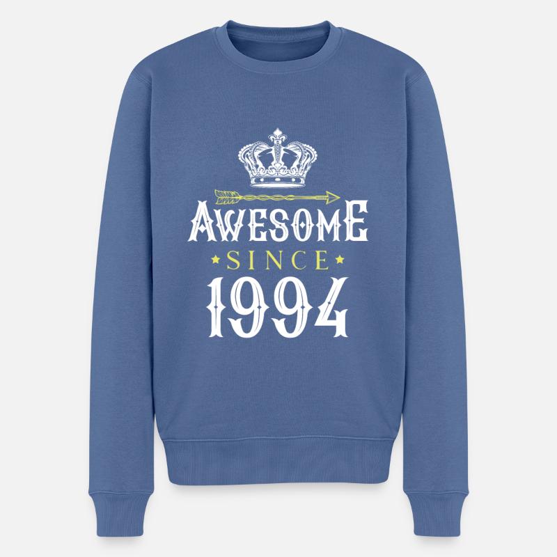 1994 génial depuis - Pull Premium bio Homme - bleu pigeon