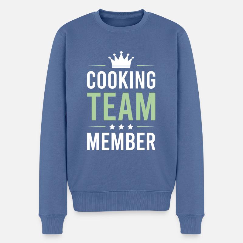 Équipe de cuisine - Pull Premium bio Homme - bleu pigeon