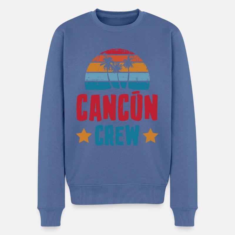 Équipage Cancun - Pull Premium bio Homme - bleu pigeon