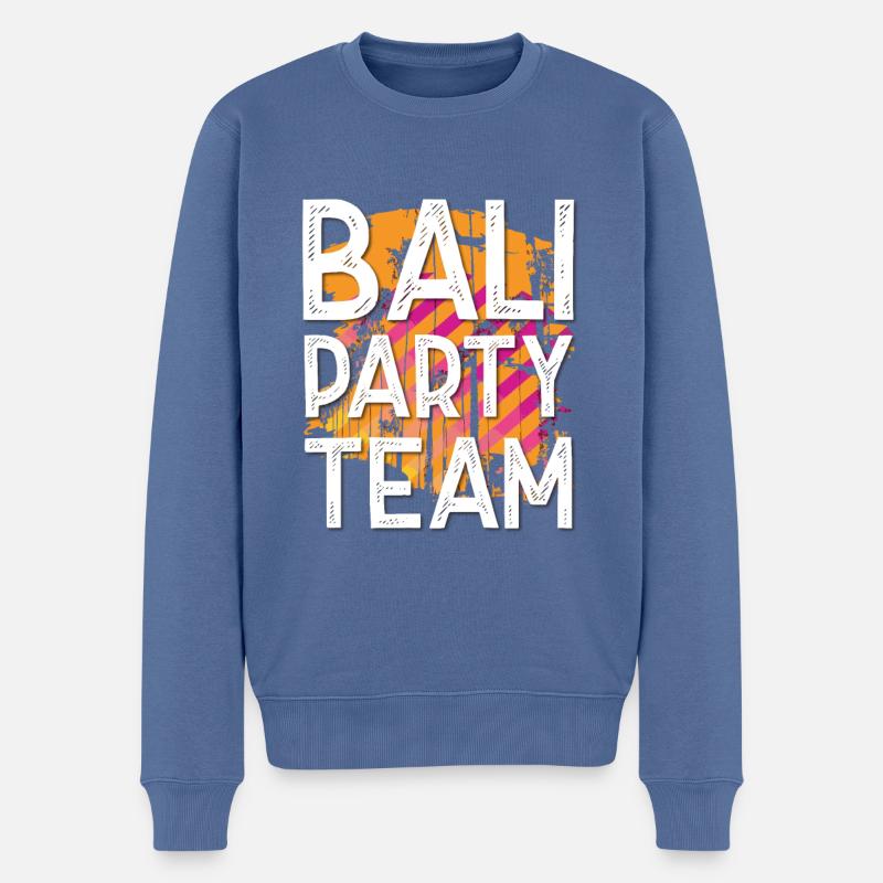 Équipe de Bali Party - Pull Premium bio Homme - bleu pigeon