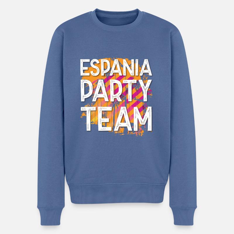 Espania Party Team - Männer Premium Bio Pullover - Taubenblau