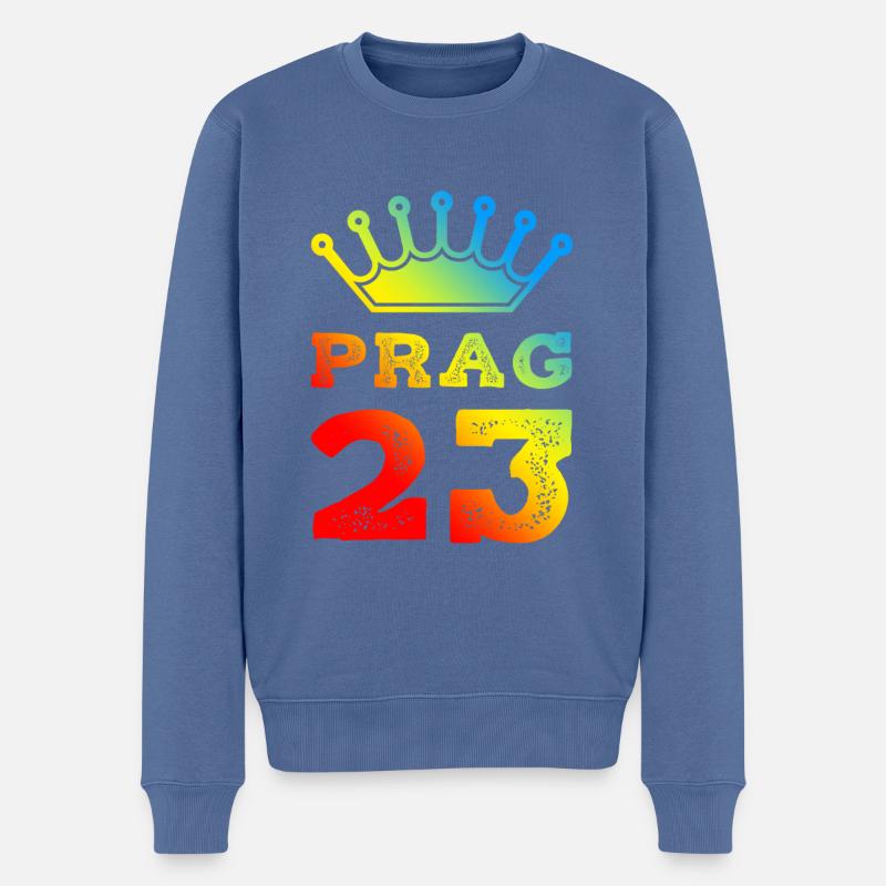 Prague 23 Maillot 2023 - Pull Premium bio Homme - bleu pigeon
