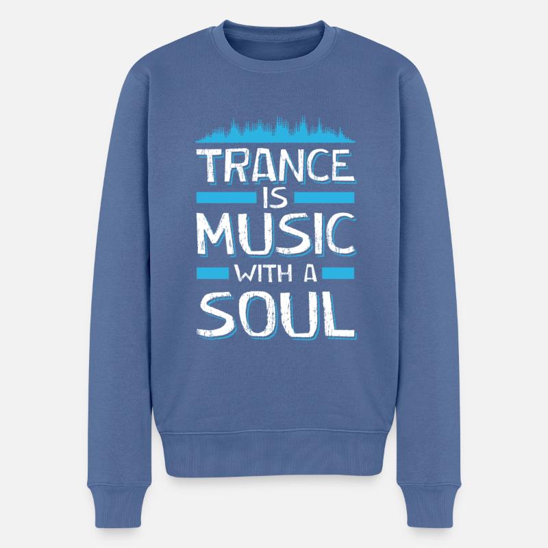 Âme de transe - Pull Premium bio Homme - bleu pigeon