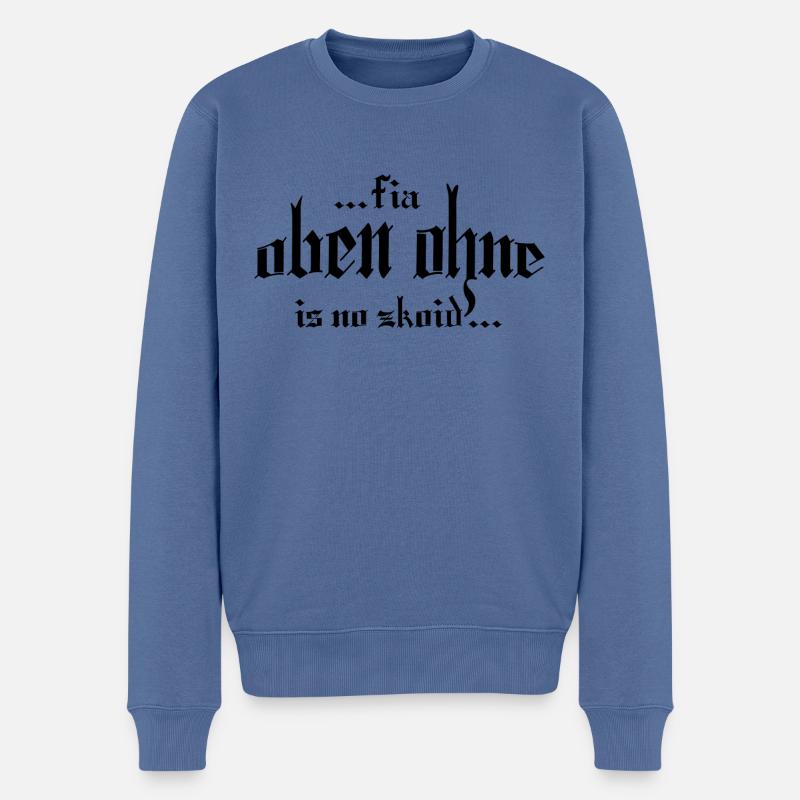 Vui zkoid - Männer Premium Bio Pullover - Taubenblau