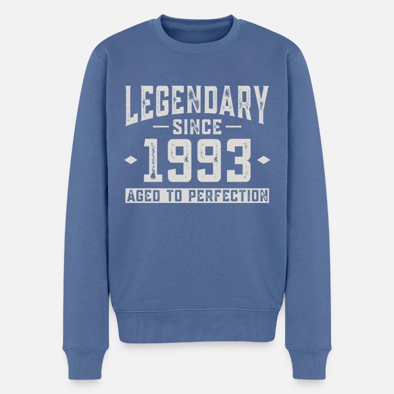 Légendaire depuis 1993 - Pull Premium bio Homme - bleu pigeon