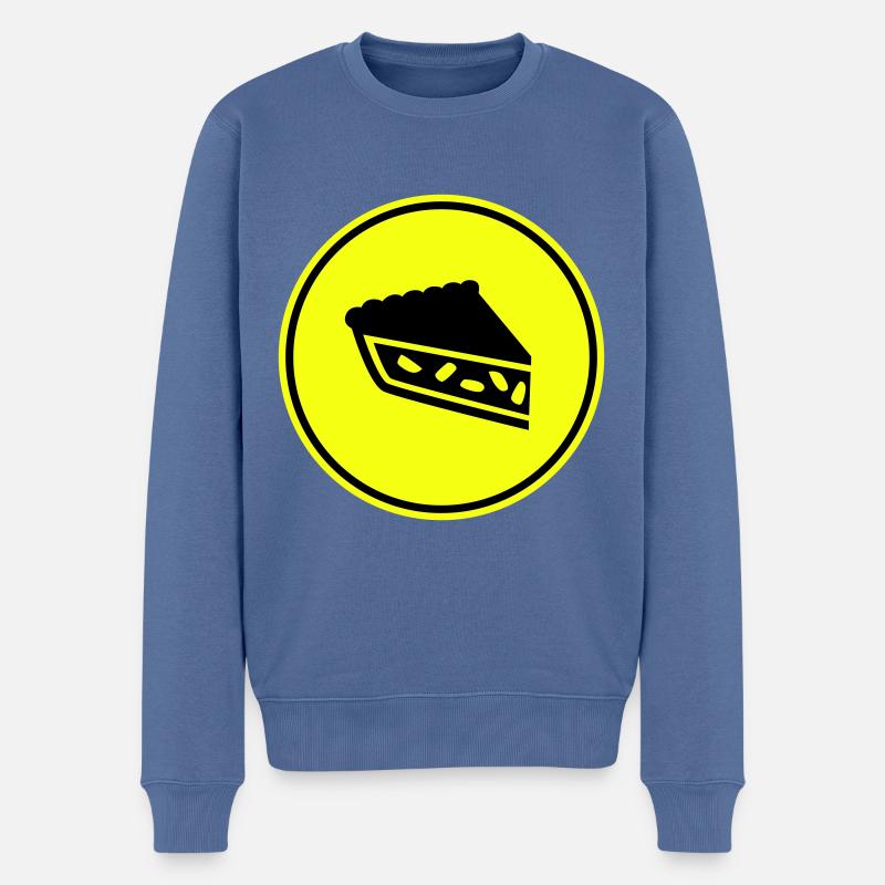 Apfelkuchen - Männer Premium Bio Pullover - Taubenblau