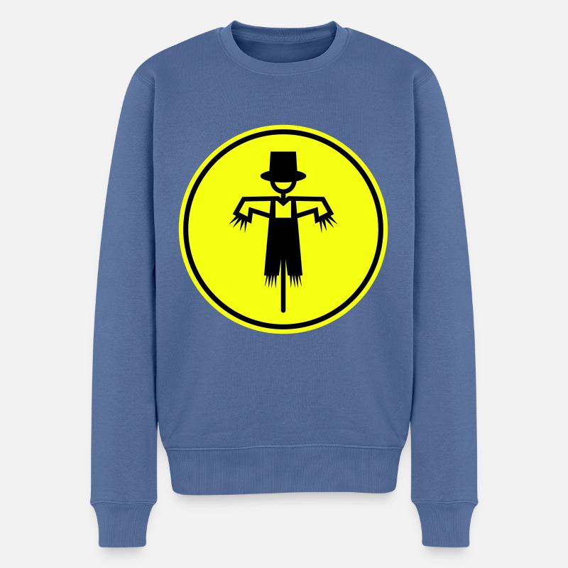 Épouvantail - Pull Premium bio Homme - bleu pigeon