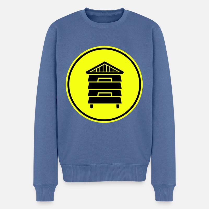 Honig Imker - Männer Premium Bio Pullover - Taubenblau