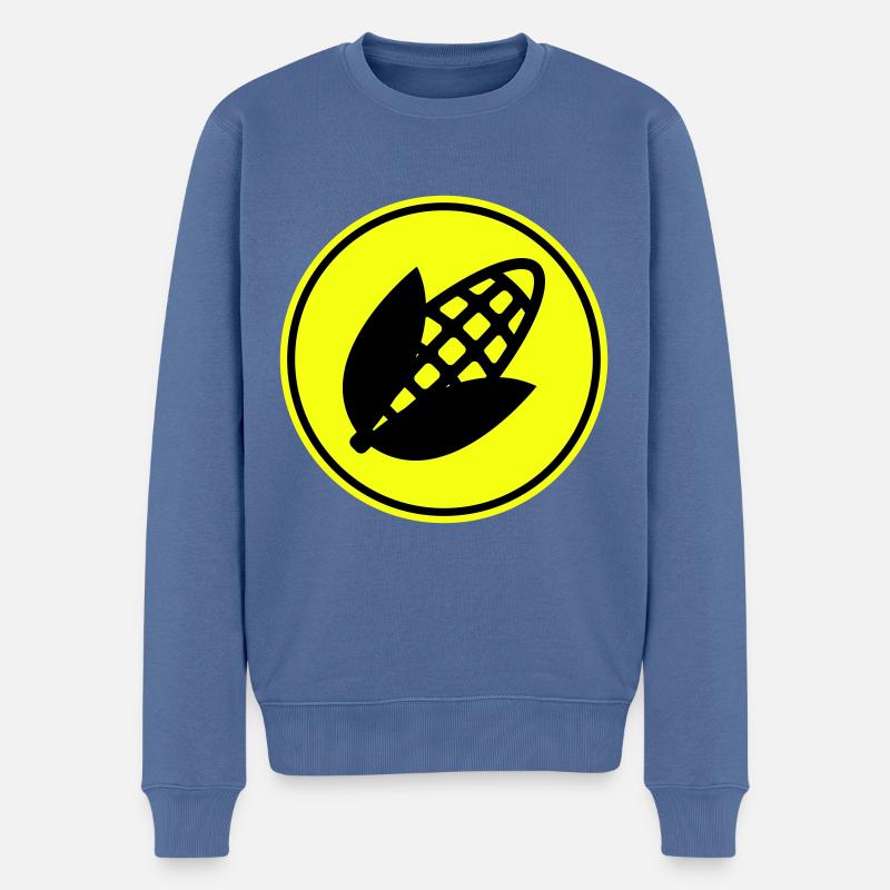 Symbole du maïs - Pull Premium bio Homme - bleu pigeon