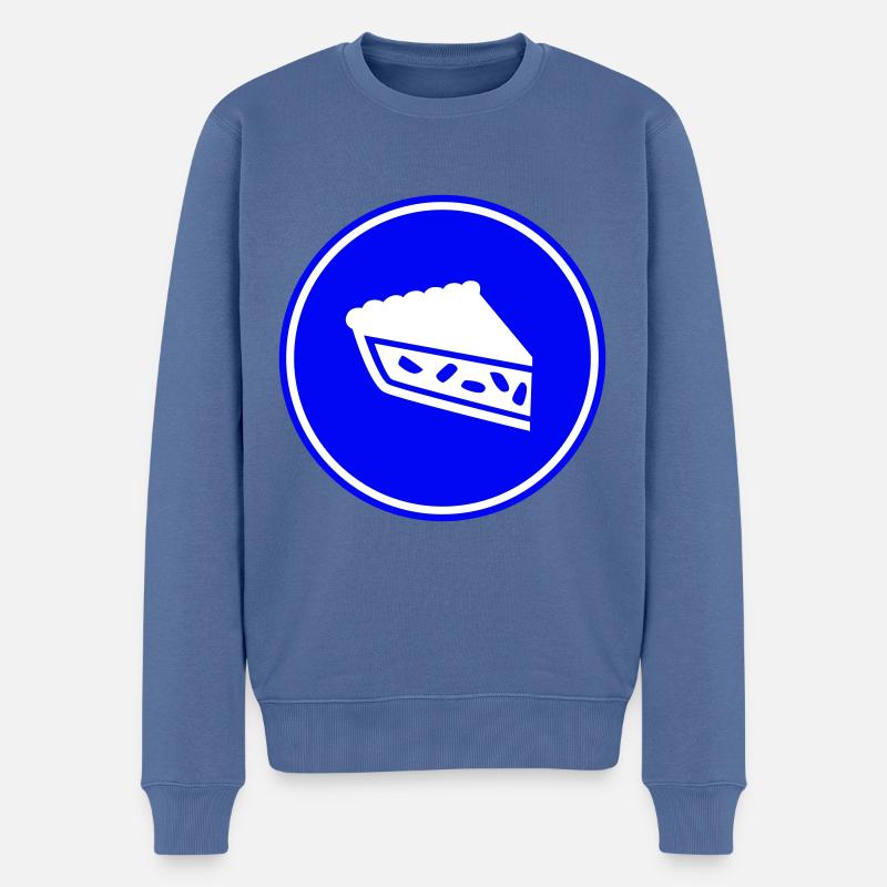 Apfelkuchen - Männer Premium Bio Pullover - Taubenblau