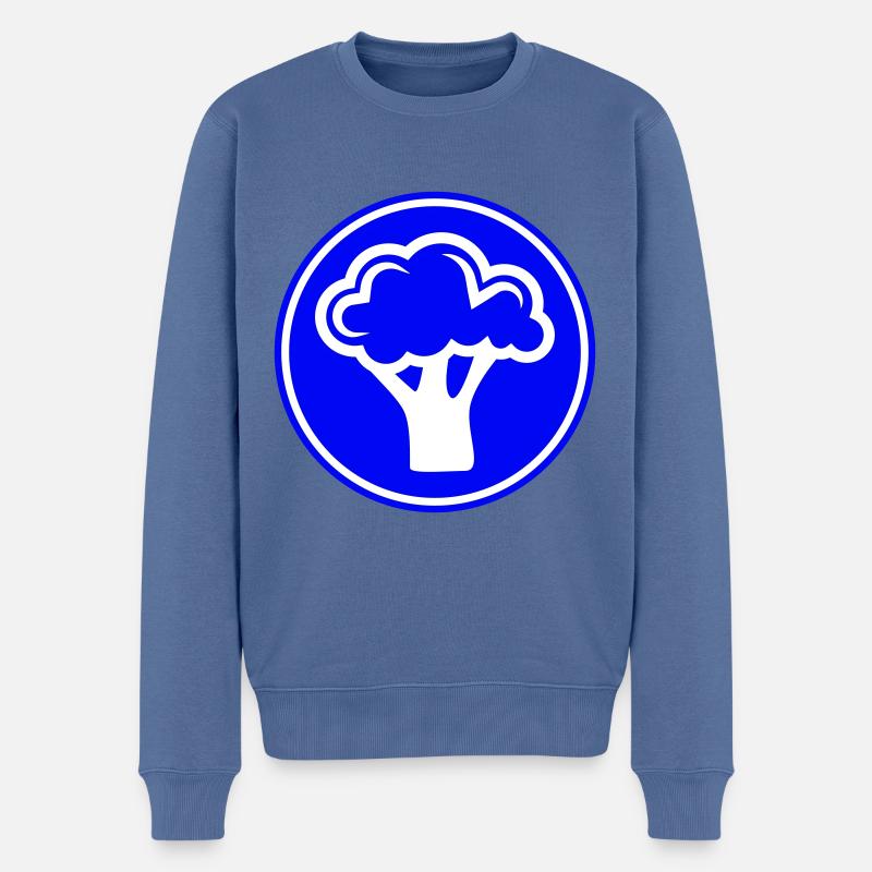 Légumes au brocoli - Pull Premium bio Homme - bleu pigeon