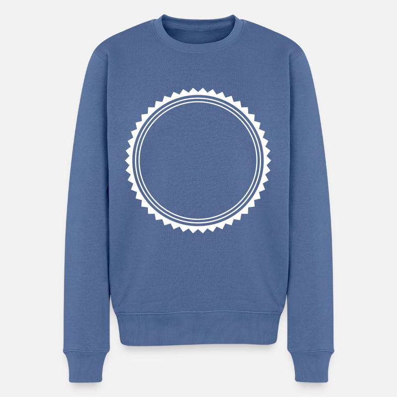 kreis emblem - Männer Premium Bio Pullover - Taubenblau