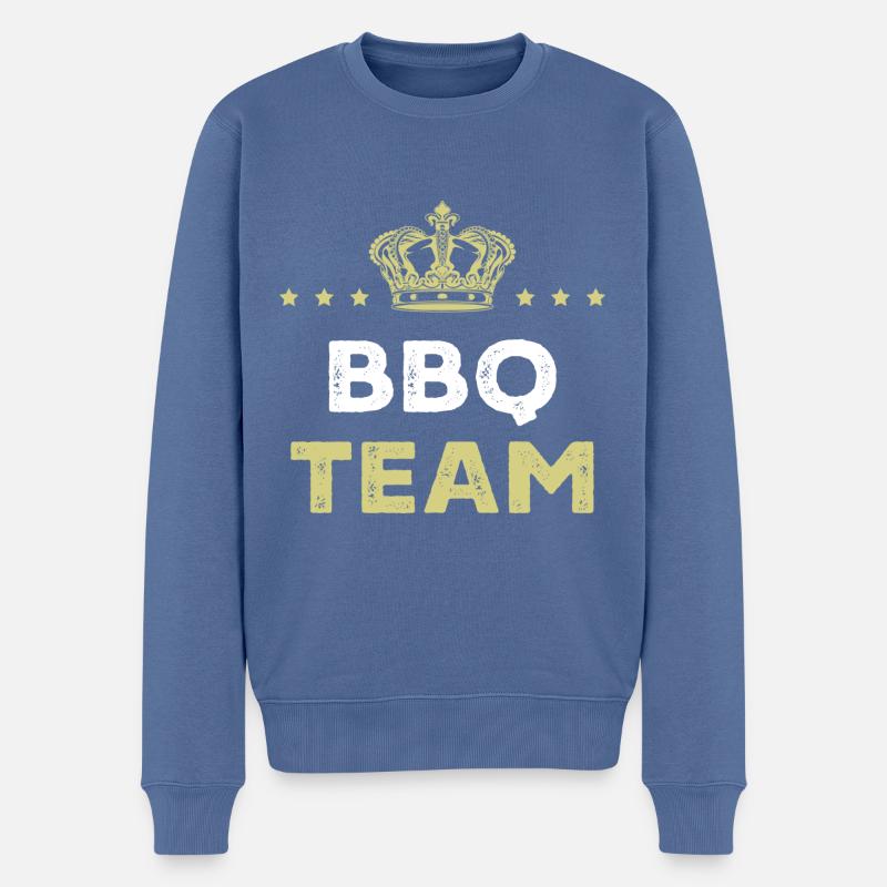 Équipe Bbq - Pull Premium bio Homme - bleu pigeon