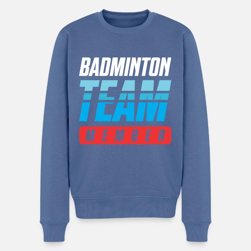 Équipe de badminton - Pull Premium bio Homme - bleu pigeon