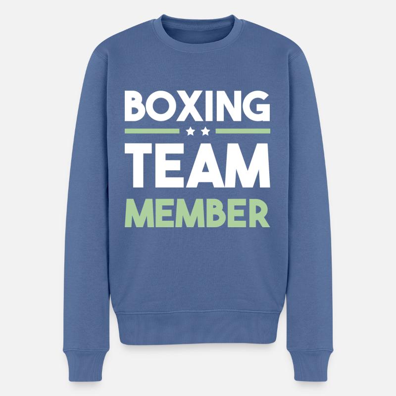 Équipe de boxe - Pull Premium bio Homme - bleu pigeon