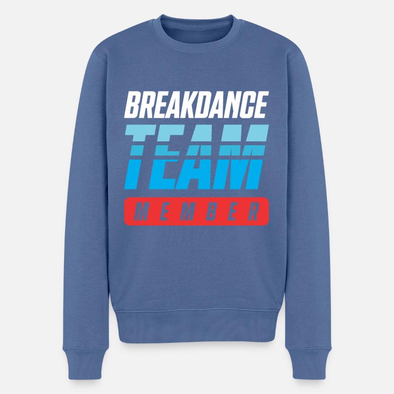 Équipe de breakdance - Pull Premium bio Homme - bleu pigeon