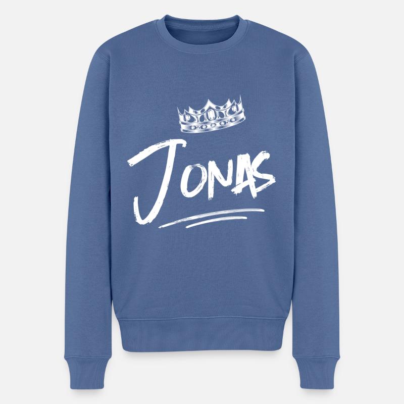 Jonas - Pull Premium bio Homme - bleu pigeon
