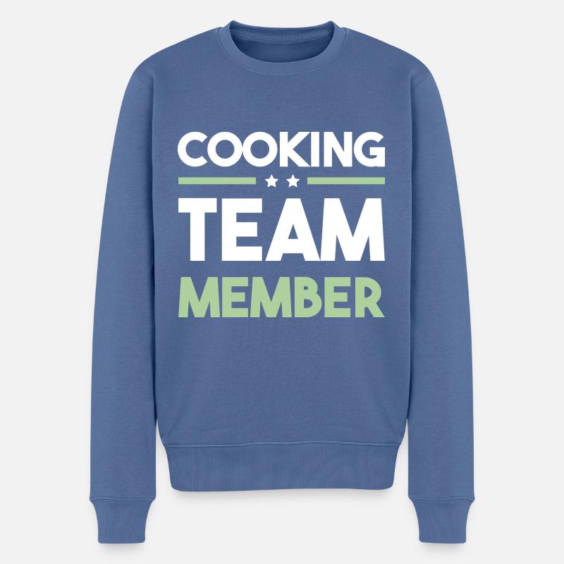 Équipe de cuisine - Pull Premium bio Homme - bleu pigeon