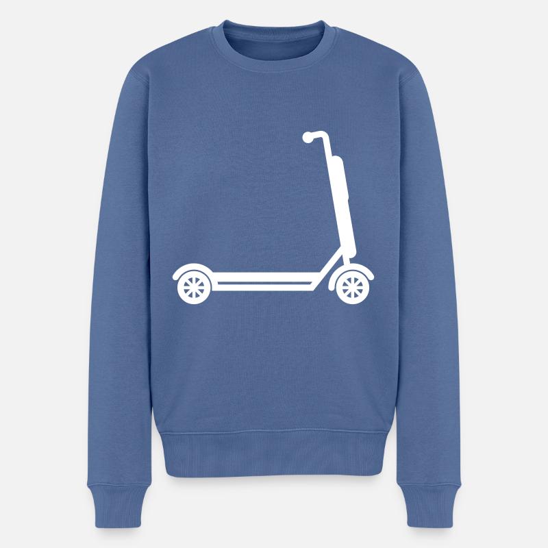 Icône E-scooter - Pull Premium bio Homme - bleu pigeon