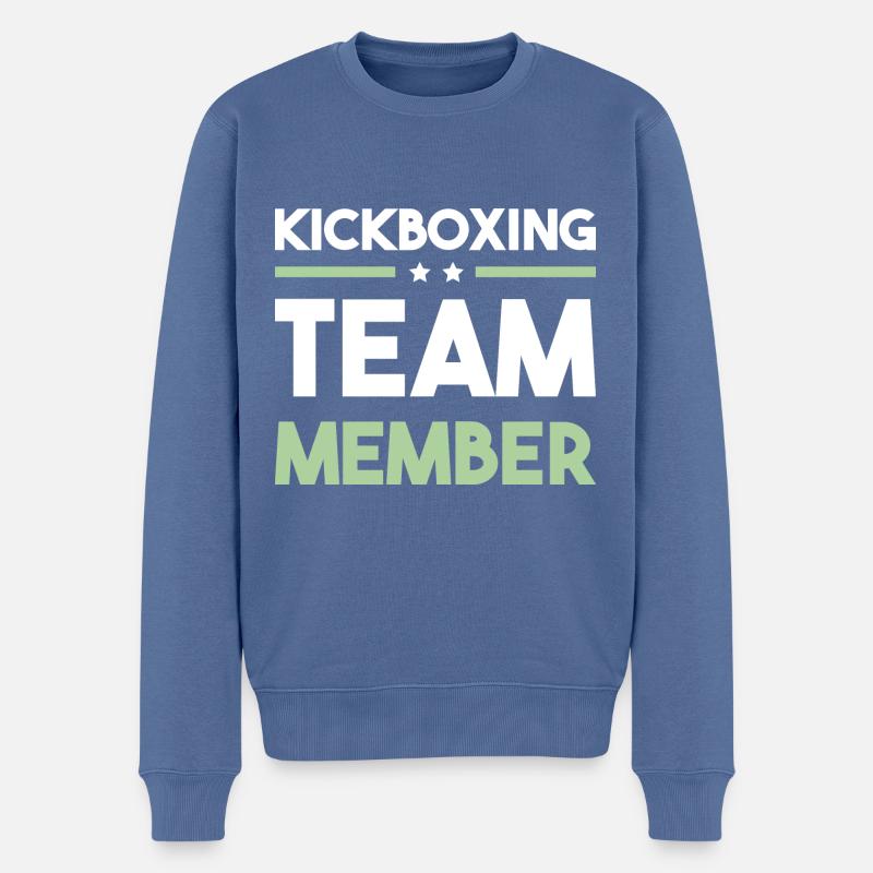 Équipe de kickboxing - Pull Premium bio Homme - bleu pigeon