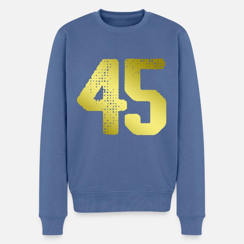 Maillot 45 Numéro - Pull Premium bio Homme - bleu pigeon
