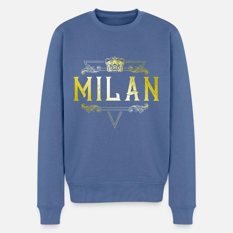 Cerf-volant - Pull Premium bio Homme - bleu pigeon