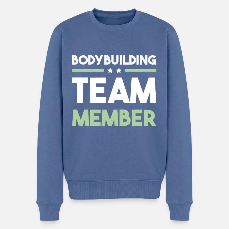 Équipe de musculation - Pull Premium bio Homme - bleu pigeon