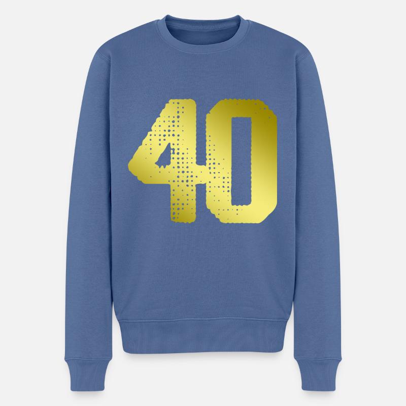Maillot 40 numéros - Pull Premium bio Homme - bleu pigeon
