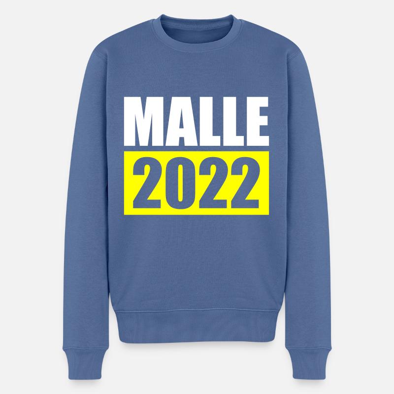 malle 2022 - Pull Premium bio Homme - bleu pigeon