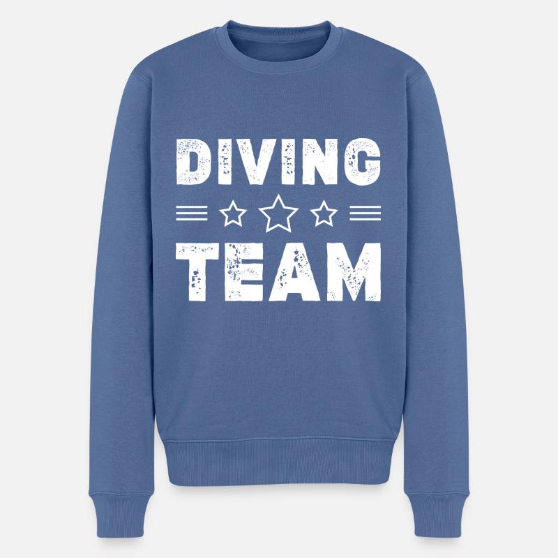 Diving Team - Männer Premium Bio Pullover - Taubenblau